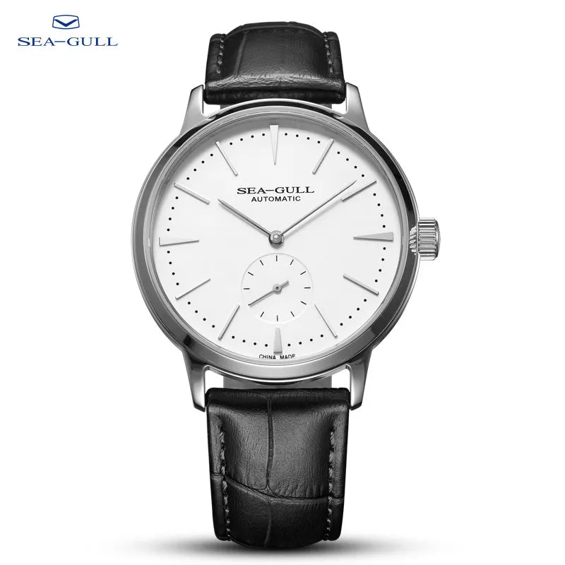 Seagull New Business Watch Men's Mechanical Wristwatches 50m Waterproof Leather Valentine Male Watches