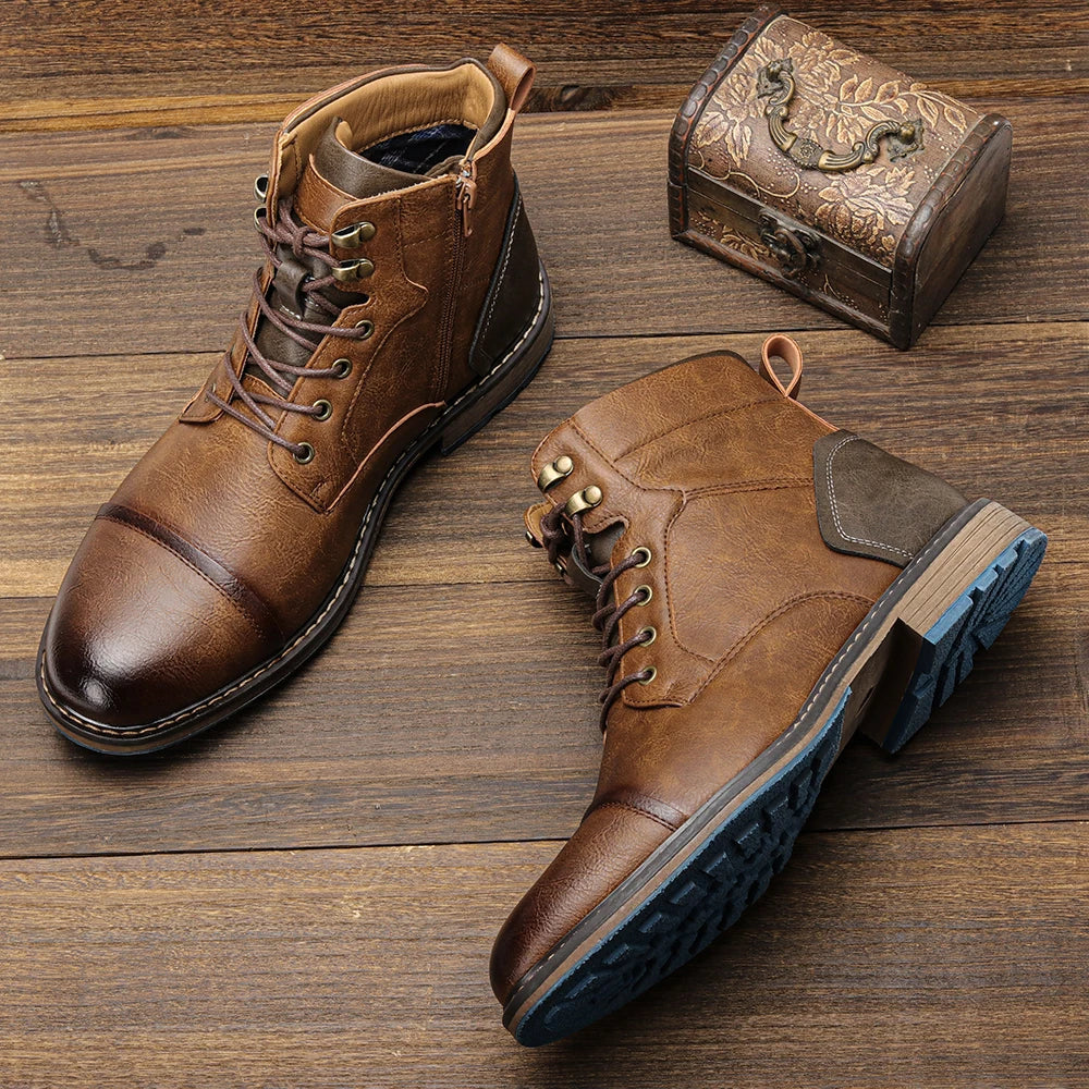 Size 8~13 Men Boots Fashion Brand Comfortable Ankle Boots For Men