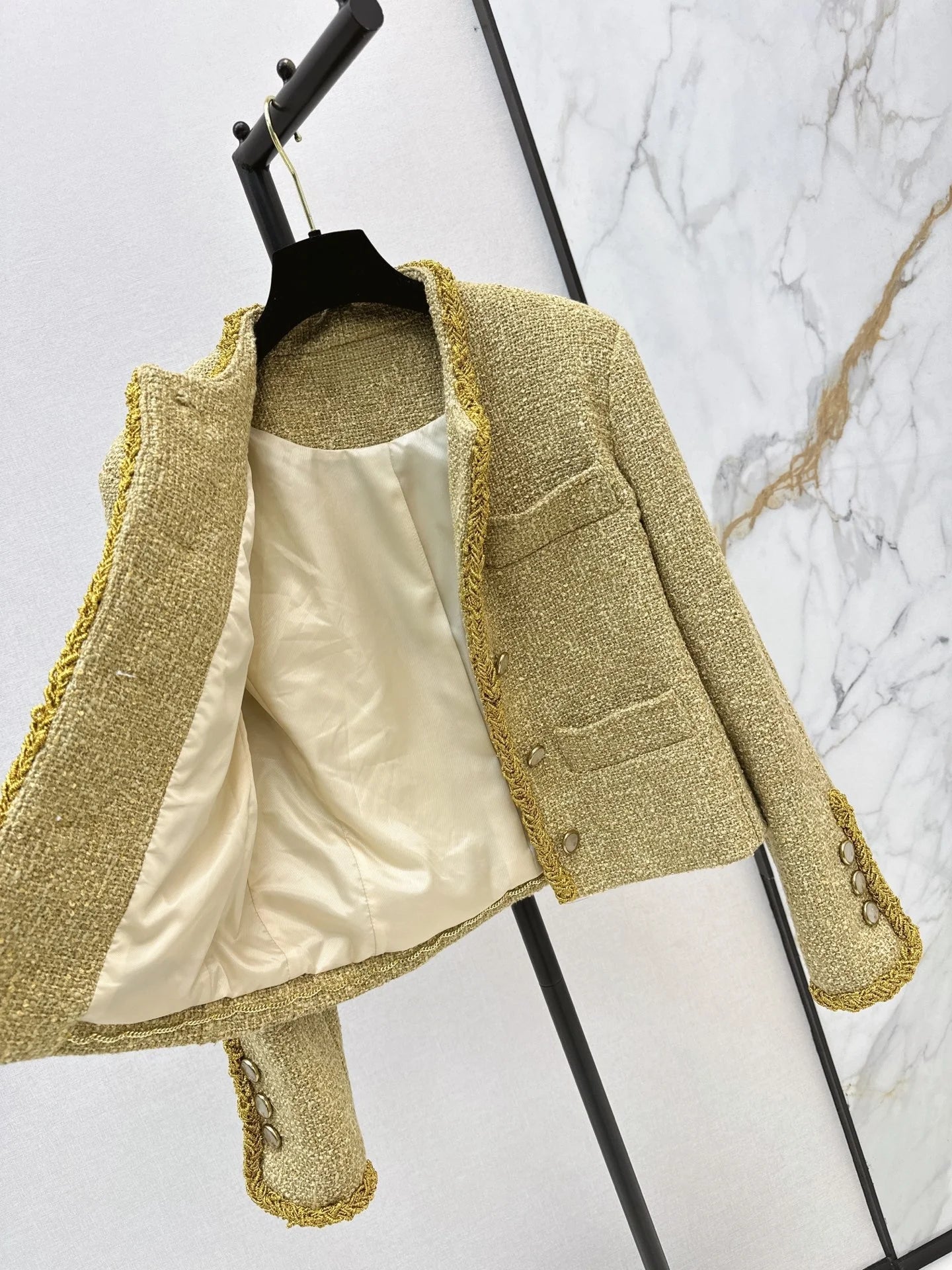 Women's Pure Color Long Sleeve Stand Collar Button Jacket Elegant Autumn Winter Fashion Outerwear New Style 2671444