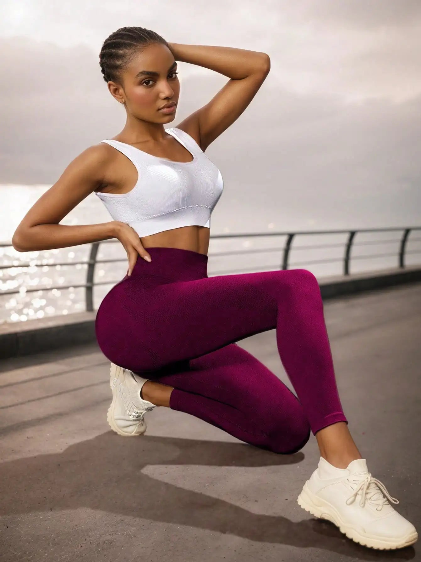 Women's High Waist Tight Leggings, Soft Stretchy, Tummy Control Lift Butt, Suitable For Workout, Yoga, Running, Regular And Plus Size Black Spring Sports