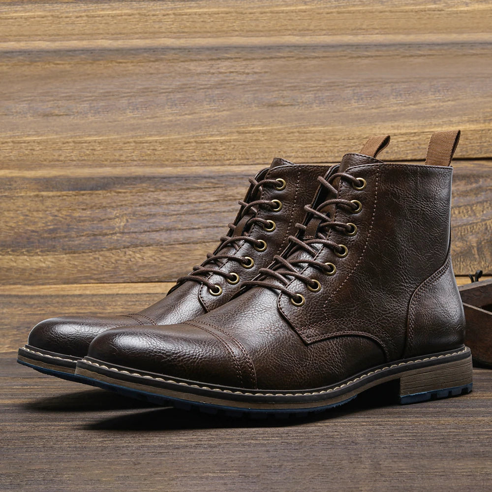 Size 8~13 Men Boots Fashion Brand Comfortable Ankle Boots For Men