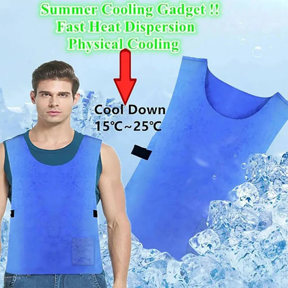 Summer Cooling Vest Lightweight Ice Cooling Vest Reusable Cool Vest Adjustable for Men Women for Cycling Running Outdoor Sports