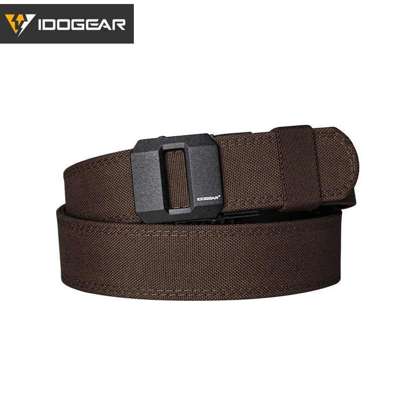 IDOGEAR SPORTS Tactical Ratchet Belt 1.5” EDC Gun Belt Reinforce Heavy Duty Belt With Adjustable Buckle 3430