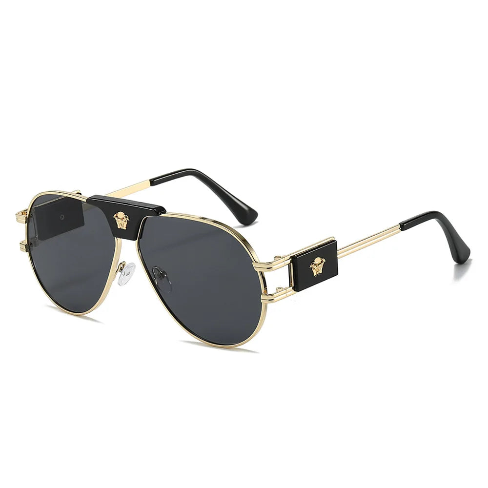 Classic Aviation Sunglasses Women Brand Designer Cattle Head Decoration Brand Designer Pilot Sun Glasses UV400