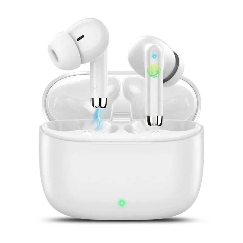 K66 Noise Cancelling Earbuds, 90% ANC Reduction, 14.2mm Hi-Res Sound, BT 5.3, IPX7 Waterproof, 48H Playtime