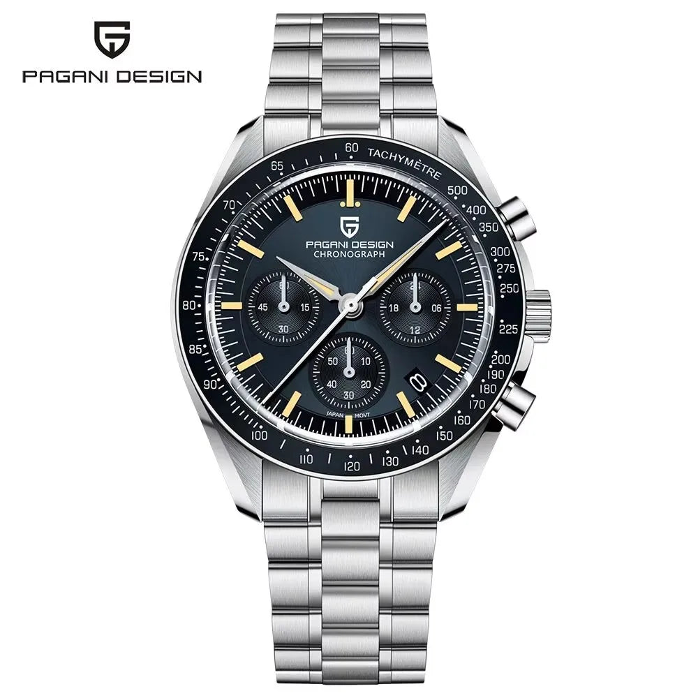 2026 New PAGANI DESIGN Moon V6 Men's Watches Luxury Quartz Watch For Man Chronograph VK63 AR Sapphire Mirror Luminous