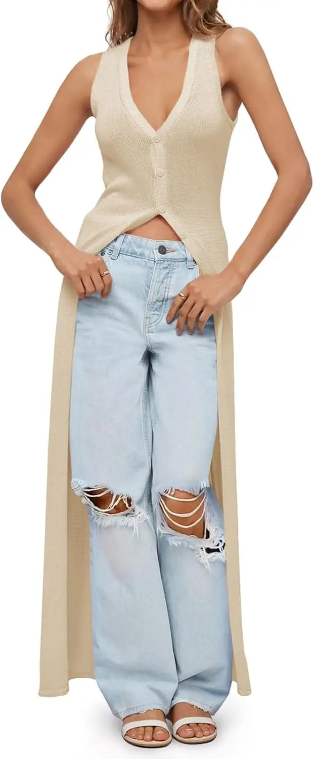 Womens Crochet Long Cardigans Duster Button Up Bell Long Sleeve Ruffle 2026 Summer Boho Beach Cover Ups
