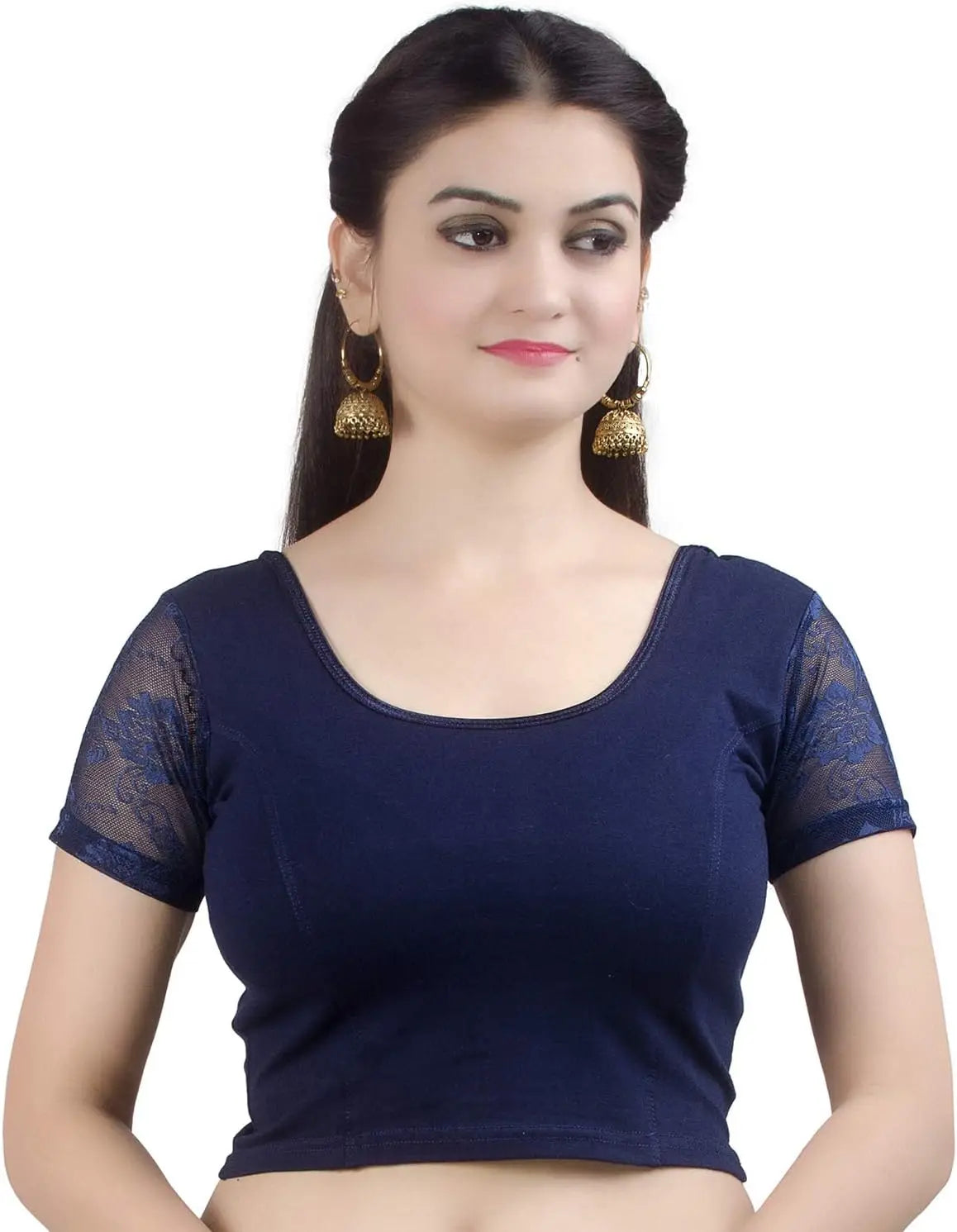 Readymade Blouses for Women sarees, Stretchable (B102-P)