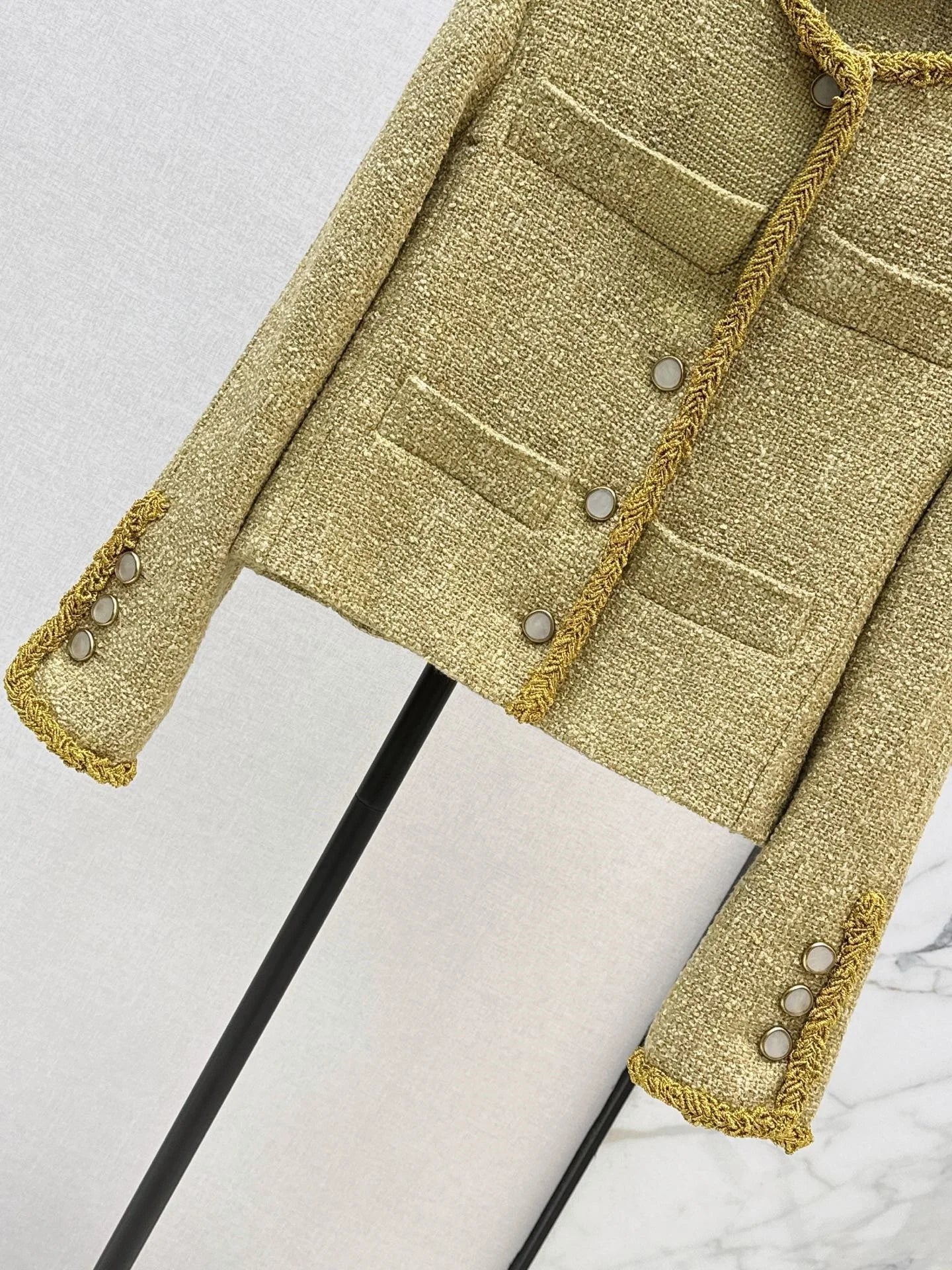 Women's Pure Color Long Sleeve Stand Collar Button Jacket Elegant Autumn Winter Fashion Outerwear New Style 2671444
