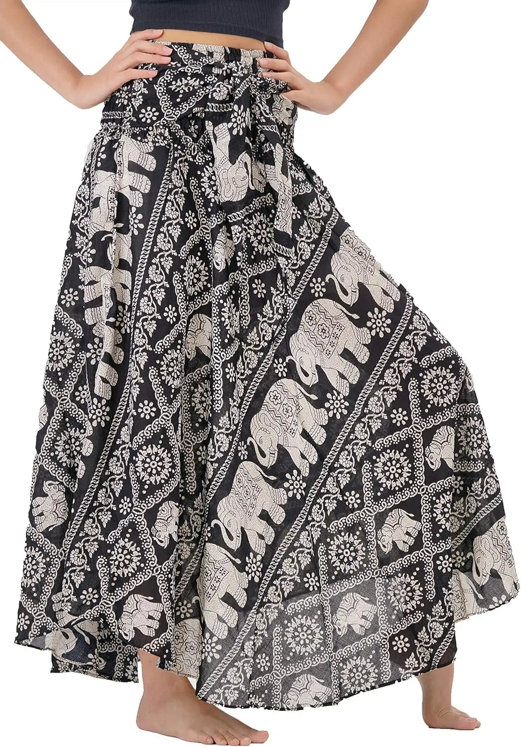 Long Skirts for Women Maxi Boho Skirt Floral Print