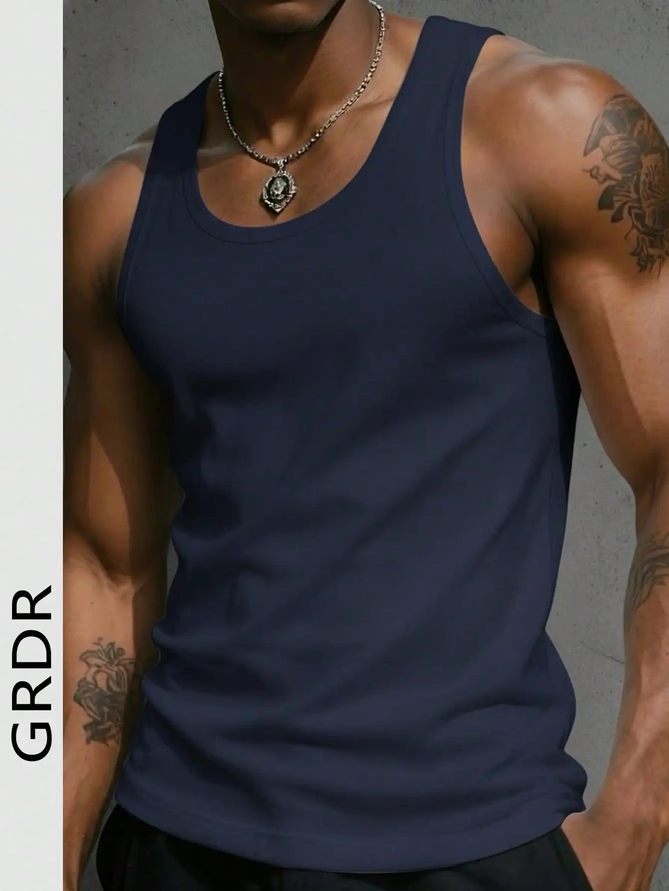 Men's Solid Color Tank Top Slim Fit U-Neck Sleeveless T-Shirt Basic Casual Vest For Men Gym Workout Summer Streetwear Tops