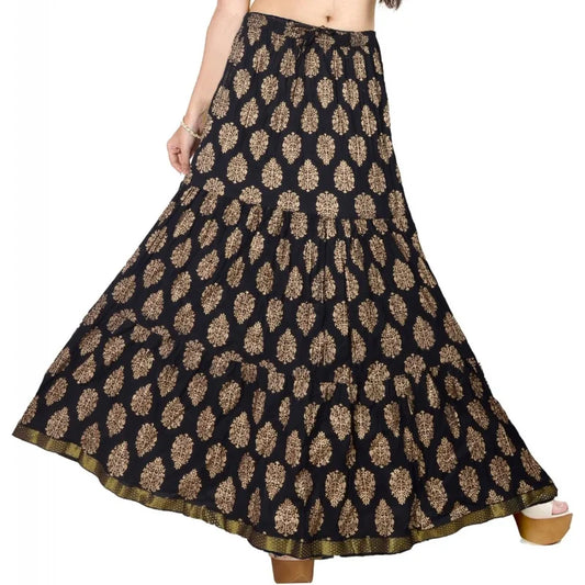 Flowy Long Skirt for Women A Line Casual Beach Party Holiday Maxi Skirts (S113-P)