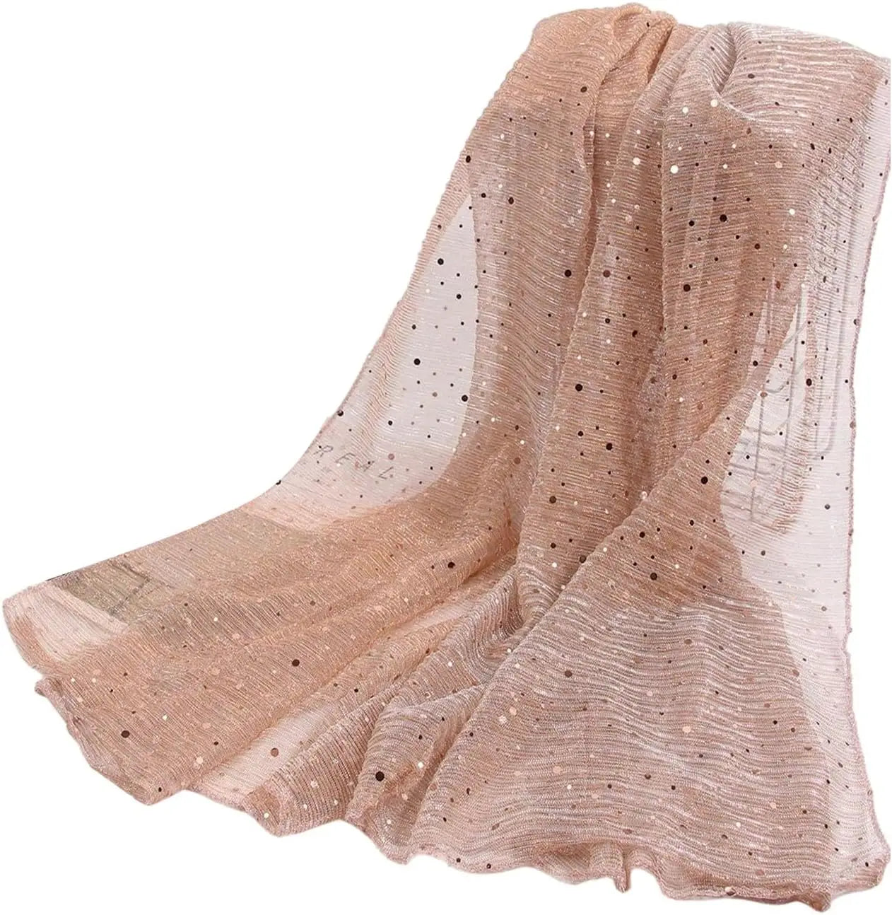 Women's Sequin Bandana Square Scarf Silk Scarves Mesh Shawl and Wrap for Evening Dresses