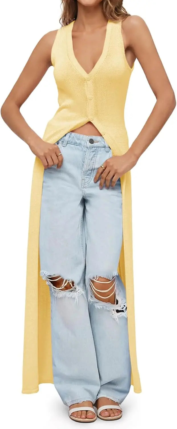 Womens Crochet Long Cardigans Duster Button Up Bell Long Sleeve Ruffle 2026 Summer Boho Beach Cover Ups