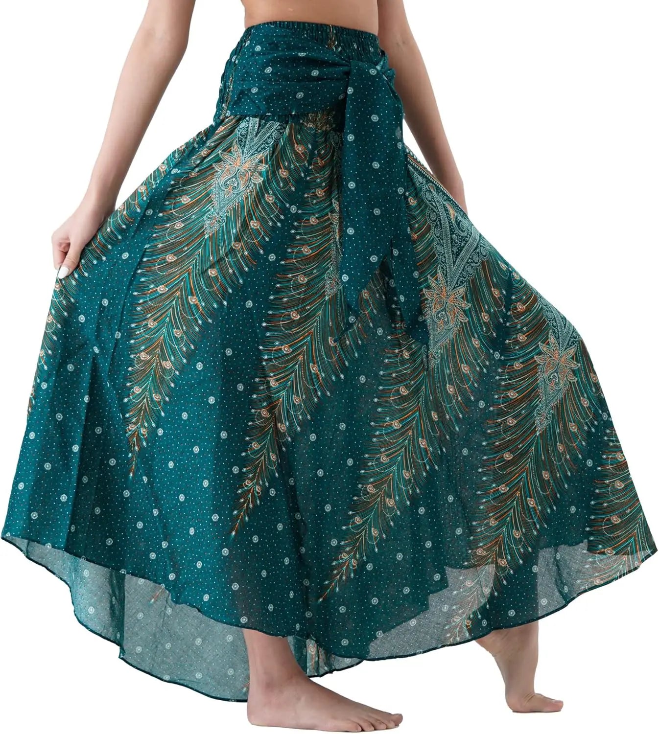Long Skirts for Women Maxi Boho Skirt Floral Print