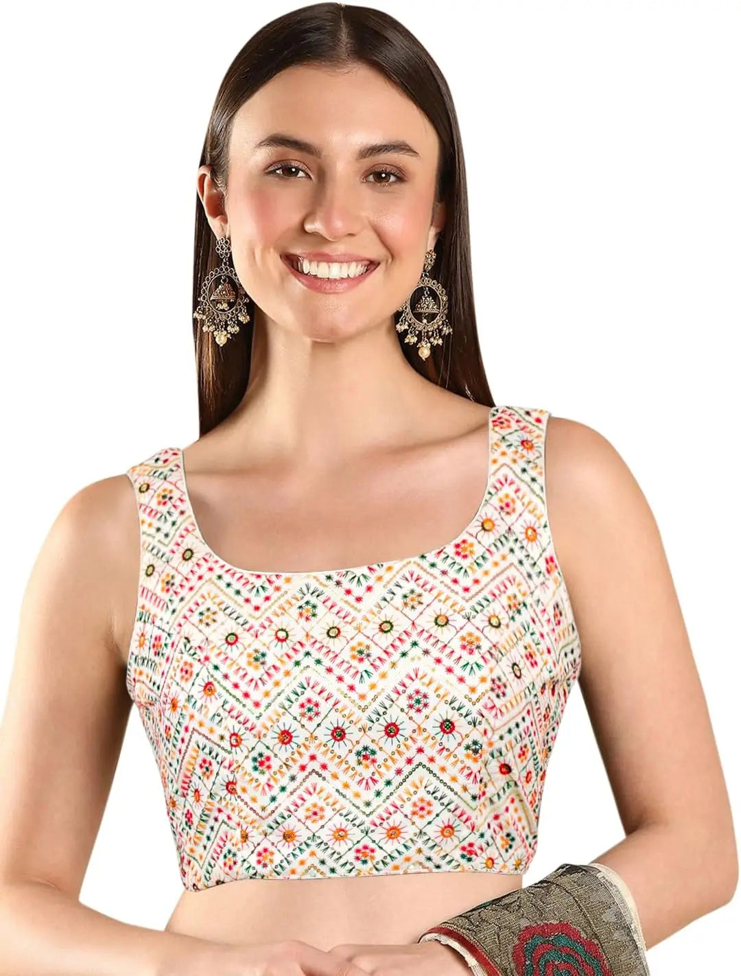 Sequin Embellished Saree Blouse for Women (B228-P)