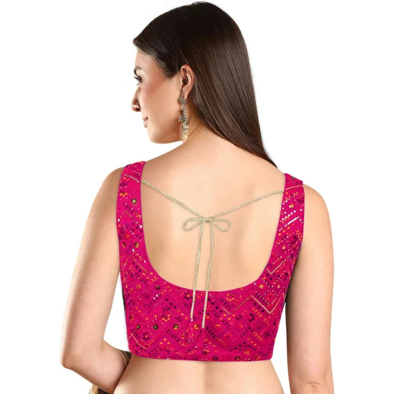 Sequin Embellished Saree Blouse for Women (B228-P)