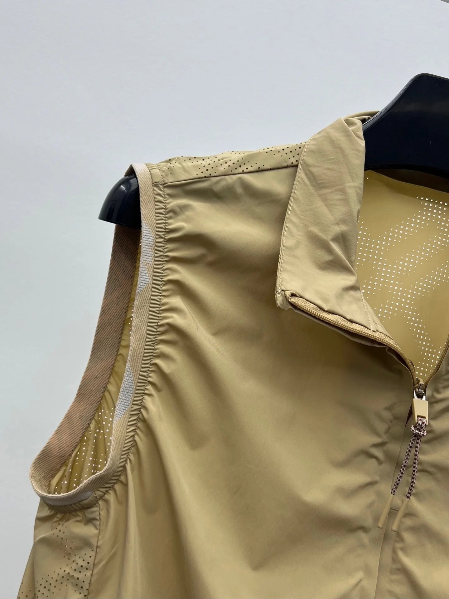 Women's Sleeveless Stand Collar Zipper Solid Color Vest Spring Summer Casual Fashion Style 26702180