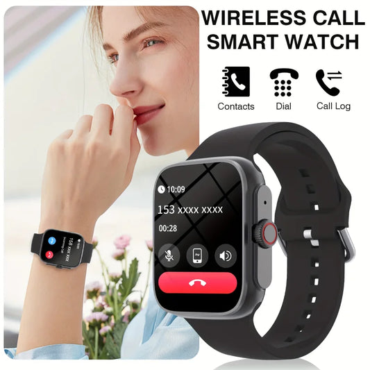 Smart Watch, HD Screen, Wireless Call, Multiple Sports Modes, Replaceable Wallpaper, Outdoor Sports Watch, Smart Watches Suitable for Men and Women,  Suitable for IPhone & Android