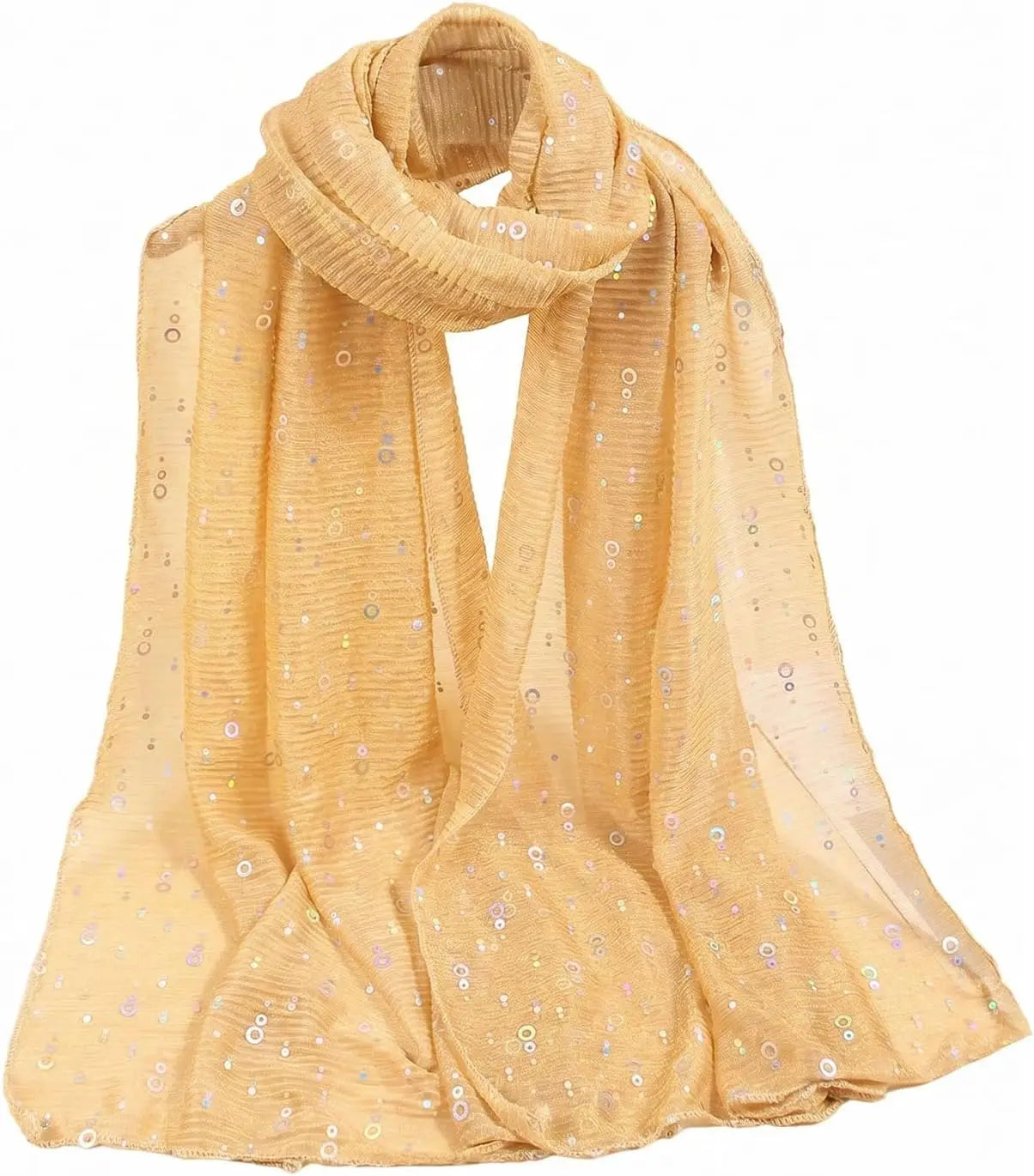 Women's Sequin Bandana Square Scarf Silk Scarves Mesh Shawl and Wrap for Evening Dresses