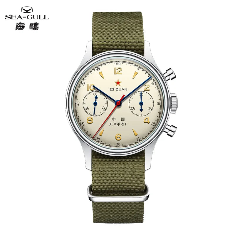 Seagull 1963 International Edition Watch for Men Chronograph Manual Winding Mechanical Watches Original ST1901 D304 Memorial