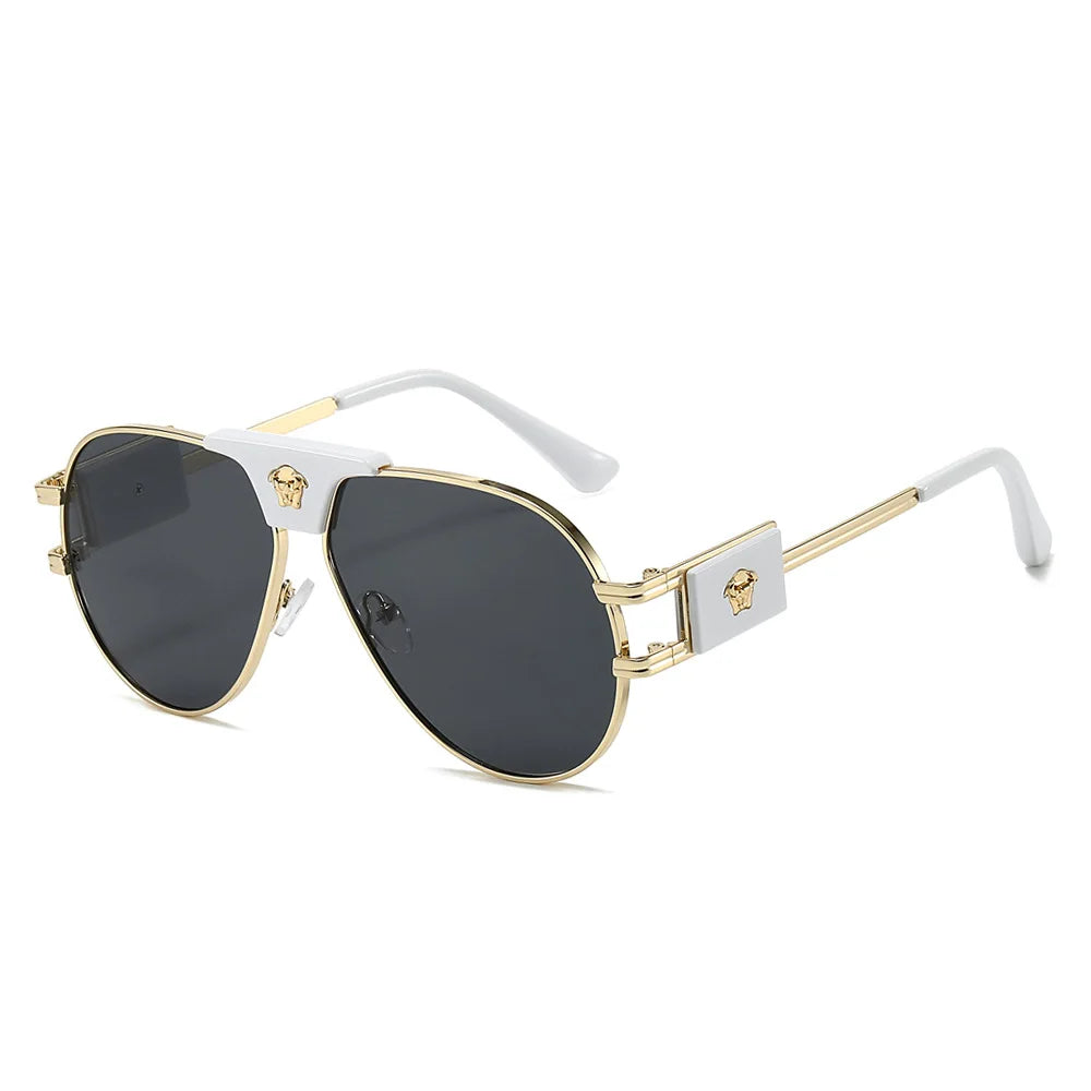 Classic Aviation Sunglasses Women Brand Designer Cattle Head Decoration Brand Designer Pilot Sun Glasses UV400
