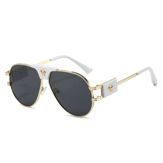 Classic Aviation Sunglasses Women Brand Designer Cattle Head Decoration Brand Designer Pilot Sun Glasses UV400