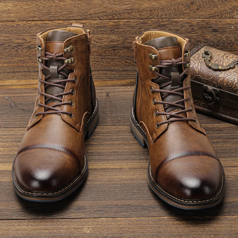 Size 8~13 Men Boots Fashion Brand Comfortable Ankle Boots For Men