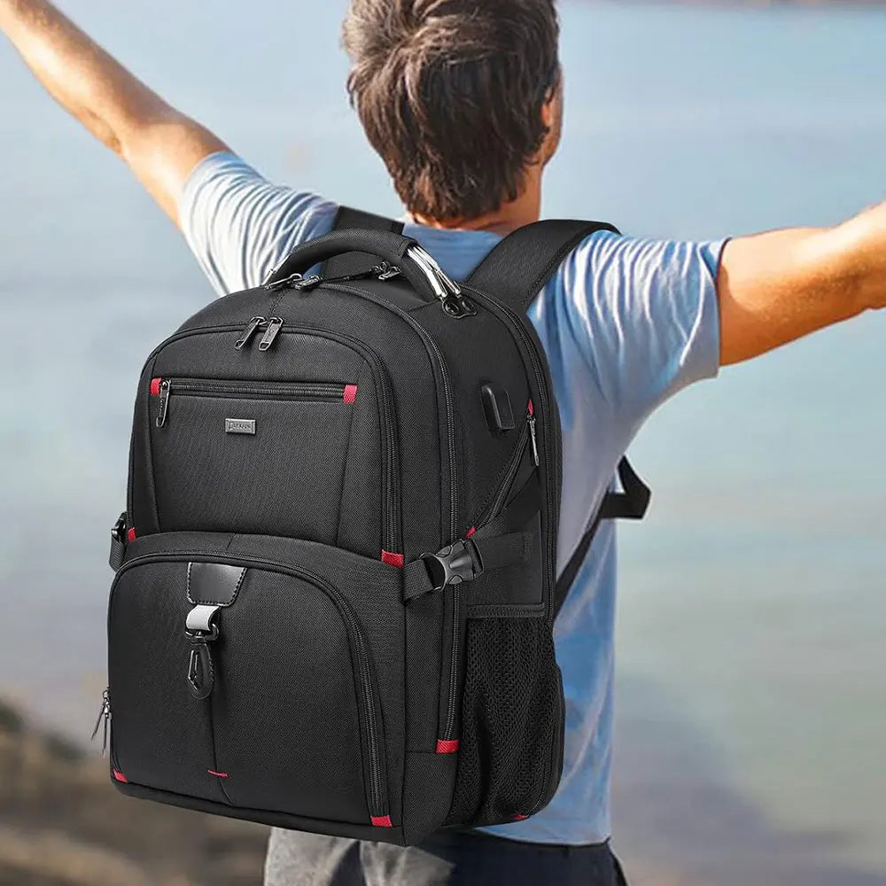 50L Man Travel Backpack Large Capacity Men and Women Business Trip Backpacks 15.6/17 Inch Laptop Bag Student School Backpack