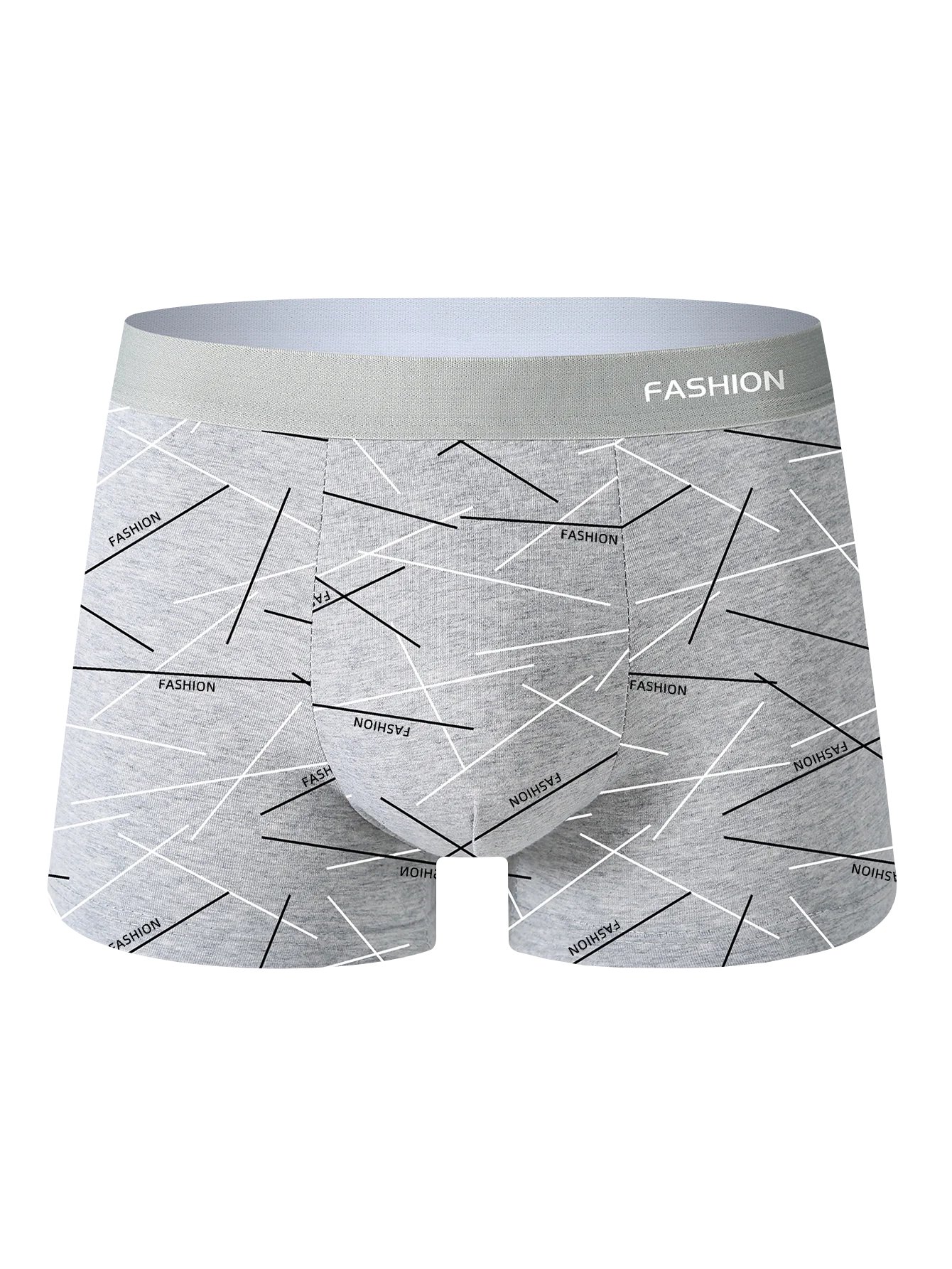 4-Pack Men's Boxer Briefs Fashionable Comfortable Soft Fabric Advanced Sports Fitness Casual Underwear for Men