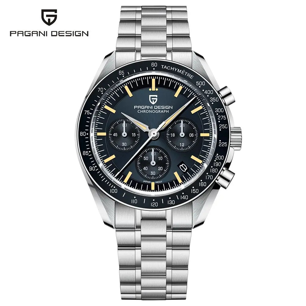 2026 New PAGANI DESIGN Moon V6 Men's Watches Luxury Quartz Watch For Man Chronograph VK63 AR Sapphire Mirror Luminous