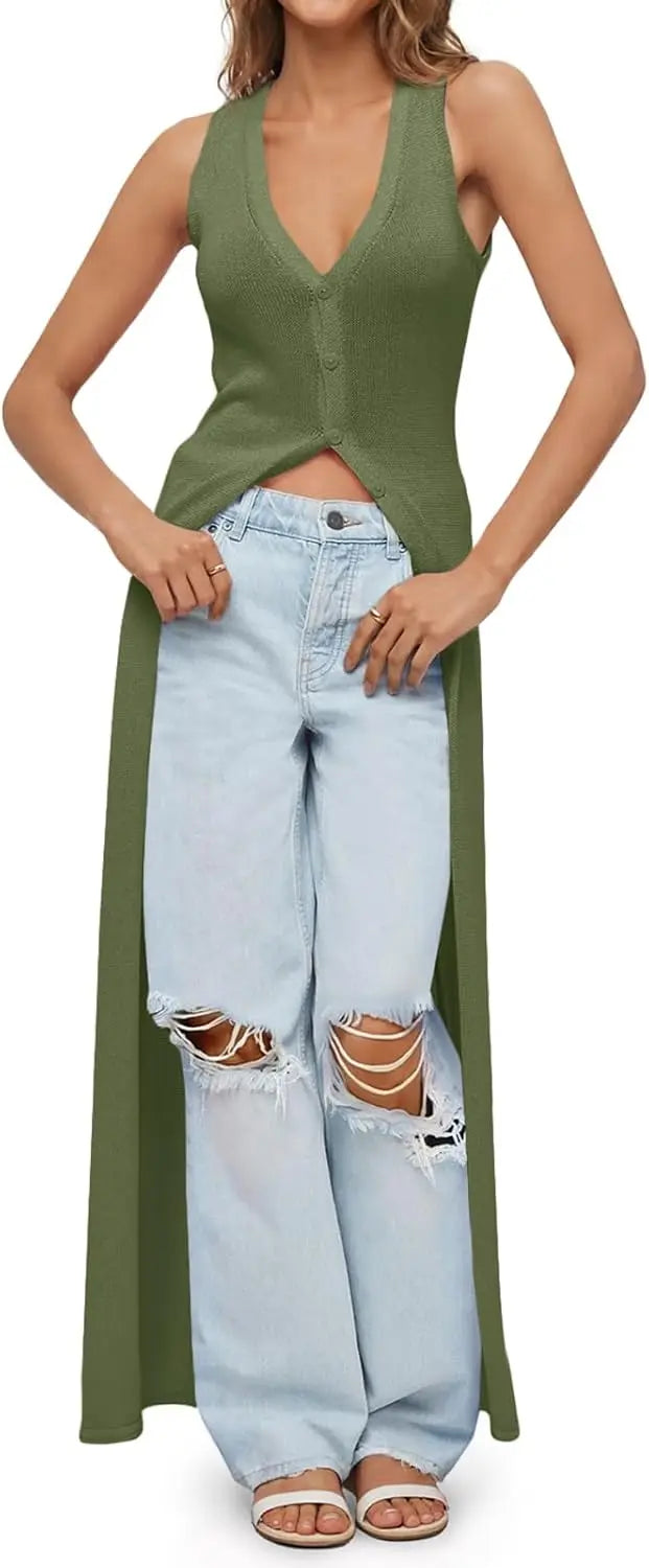 Womens Crochet Long Cardigans Duster Button Up Bell Long Sleeve Ruffle 2026 Summer Boho Beach Cover Ups
