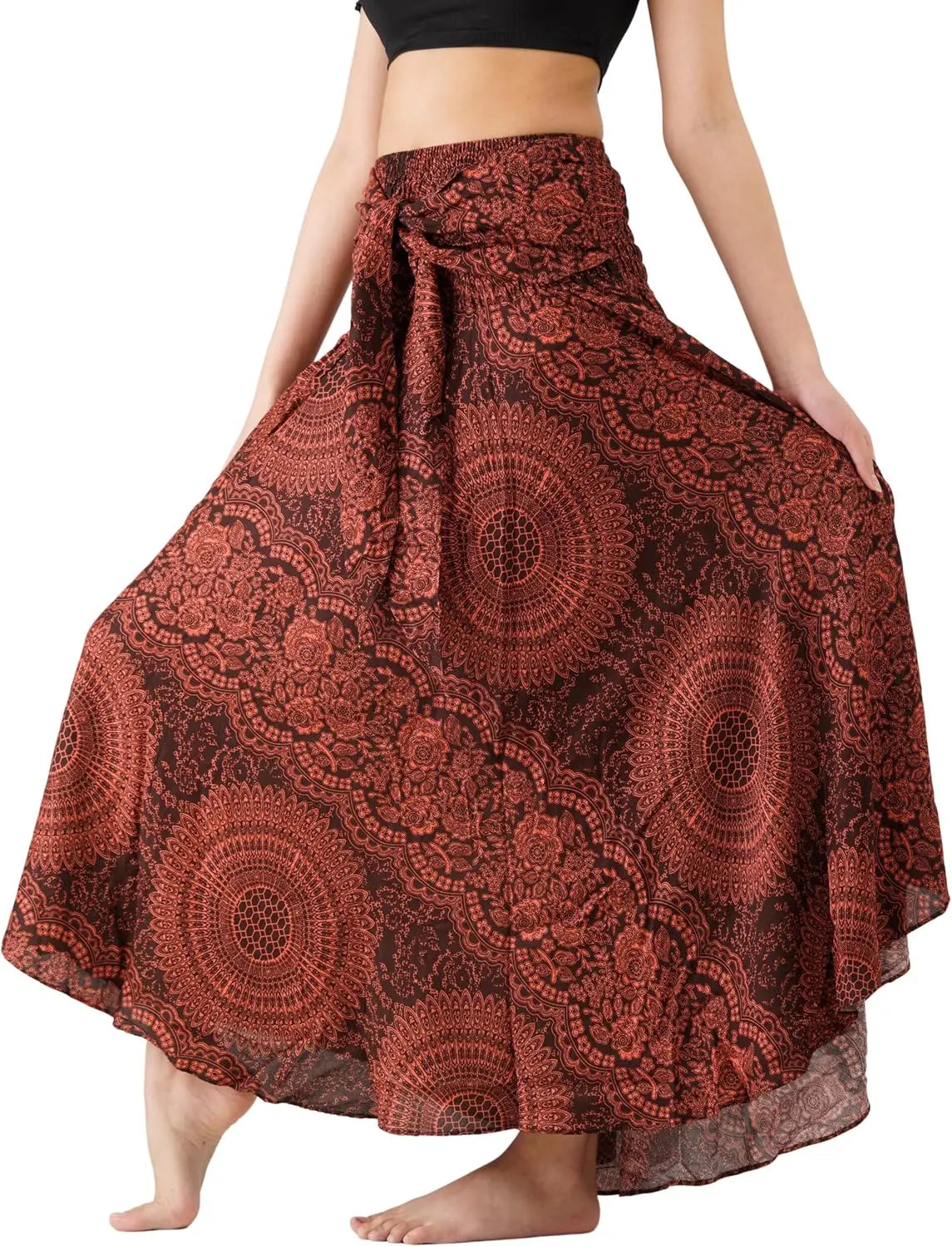 Long Skirts for Women Maxi Boho Skirt Floral Print