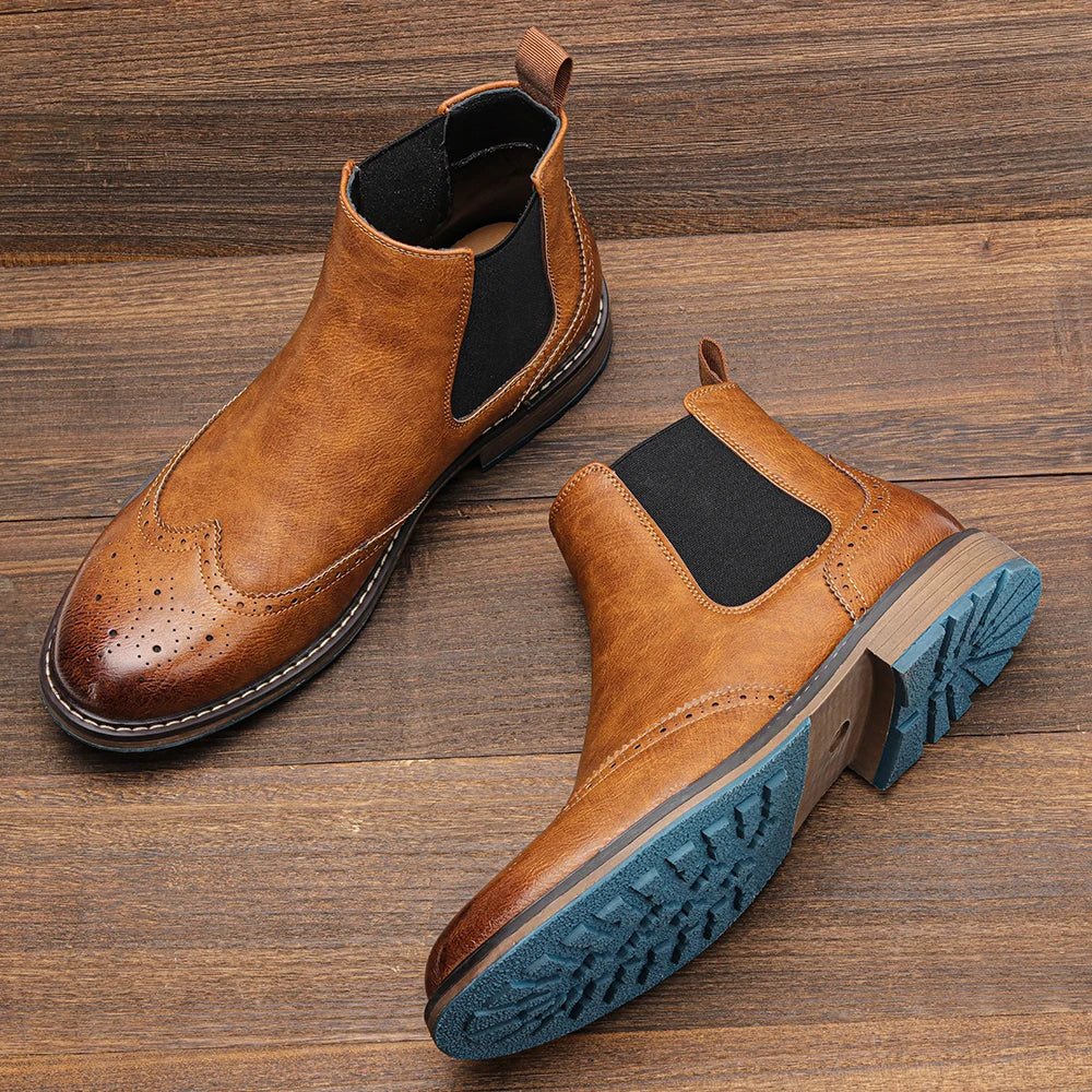 Size 8~13 Men Boots Fashion Brand Comfortable Ankle Boots For Men