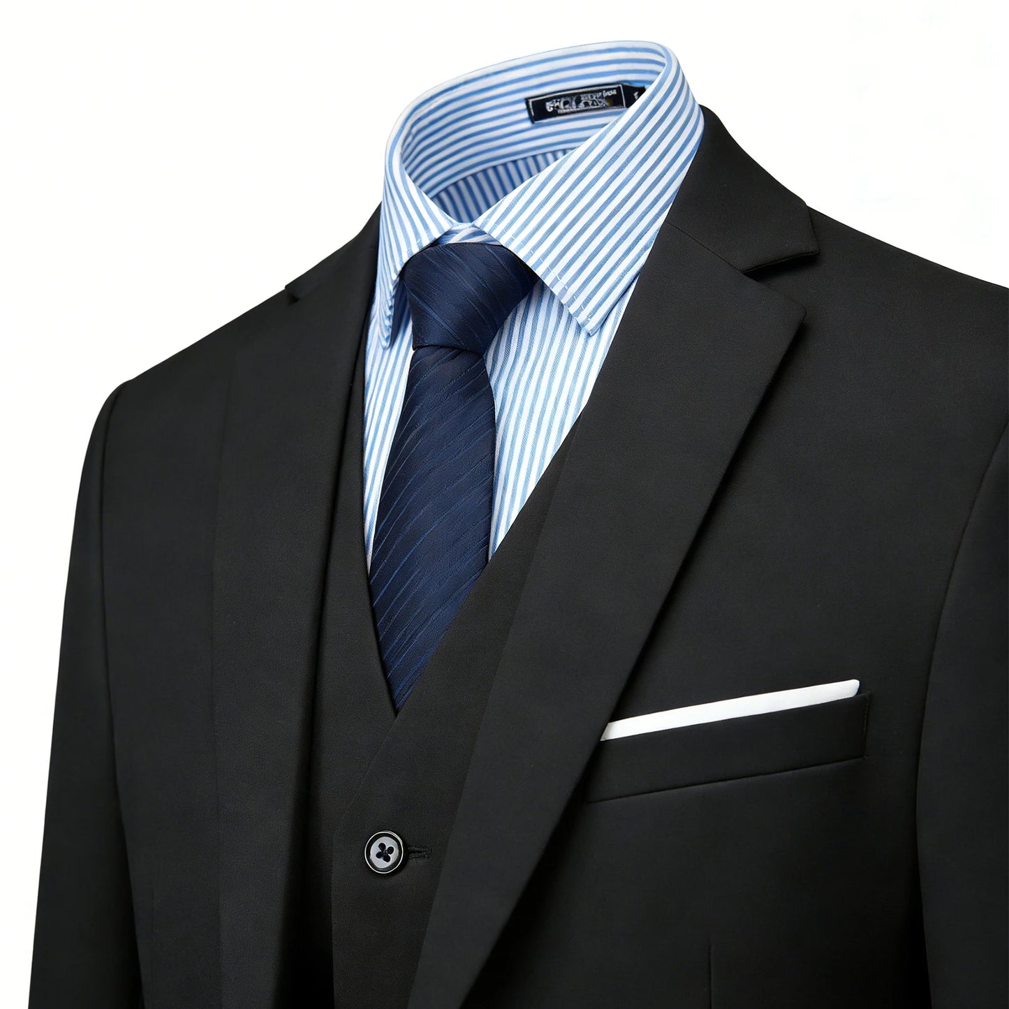 CYPTIRY Men's 3 Piece Suit Set - Classic Business Slim Fit Clothing Package Includes Blazer Pants And Shirt