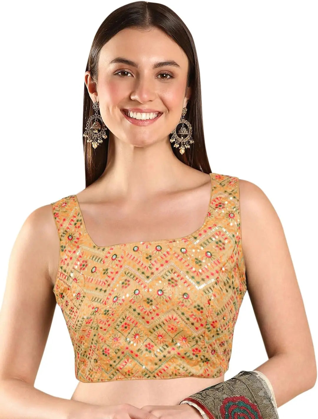 Sequin Embellished Saree Blouse for Women (B228-P)