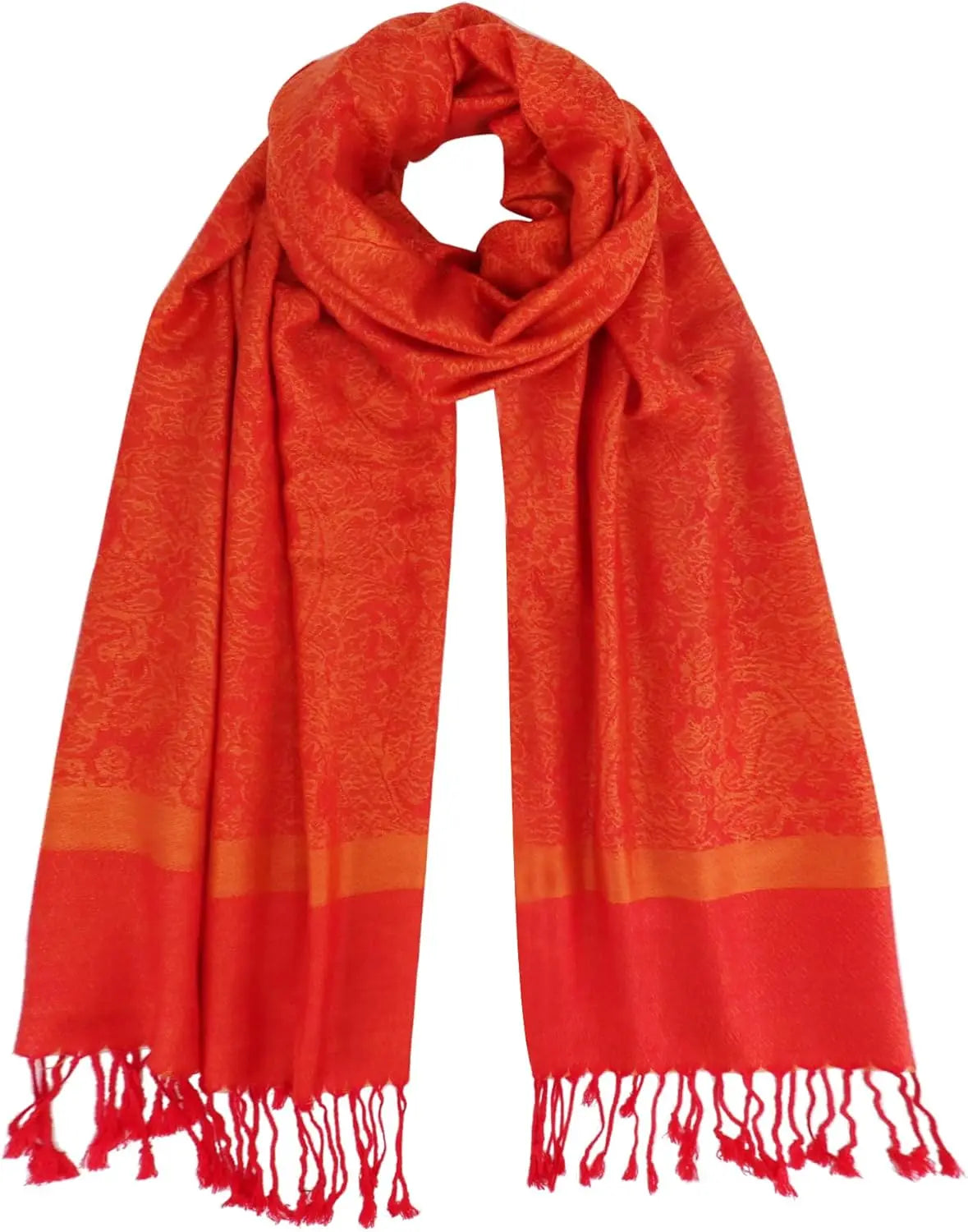 Silky Paisley Pashmina Shawl Scarf-Women's Soft Double-side Jacquard Pashminas Wrap for Evening Dress Travel Shawl