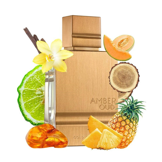 Al Haramain Amber Oud Gold Edition - Arabian Perfume for Women and Men Unisex - Long Lasting Amber - 2 oz