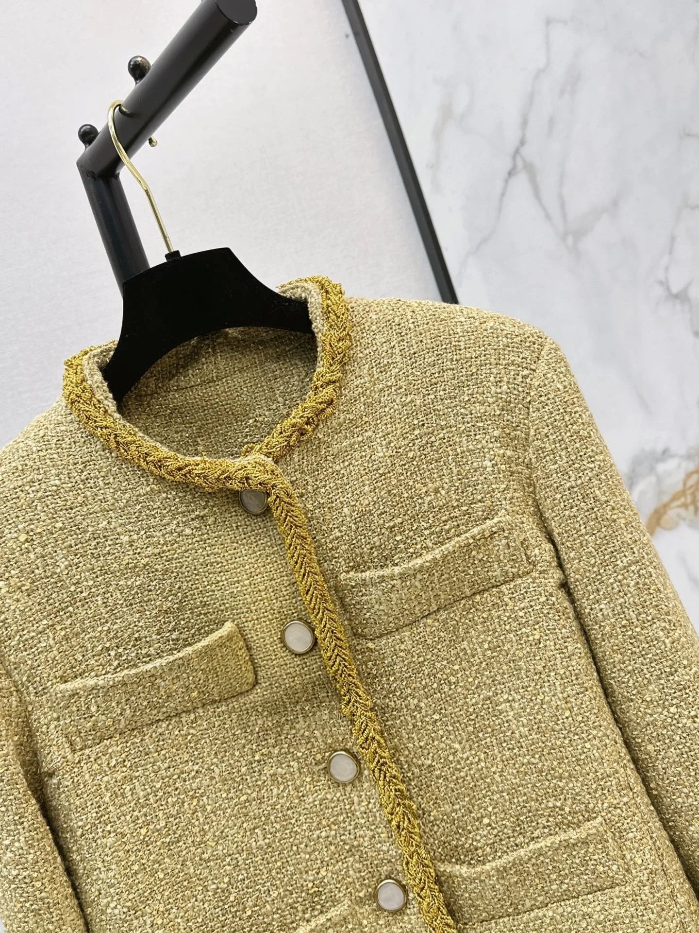 Women's Pure Color Long Sleeve Stand Collar Button Jacket Elegant Autumn Winter Fashion Outerwear New Style 2671444