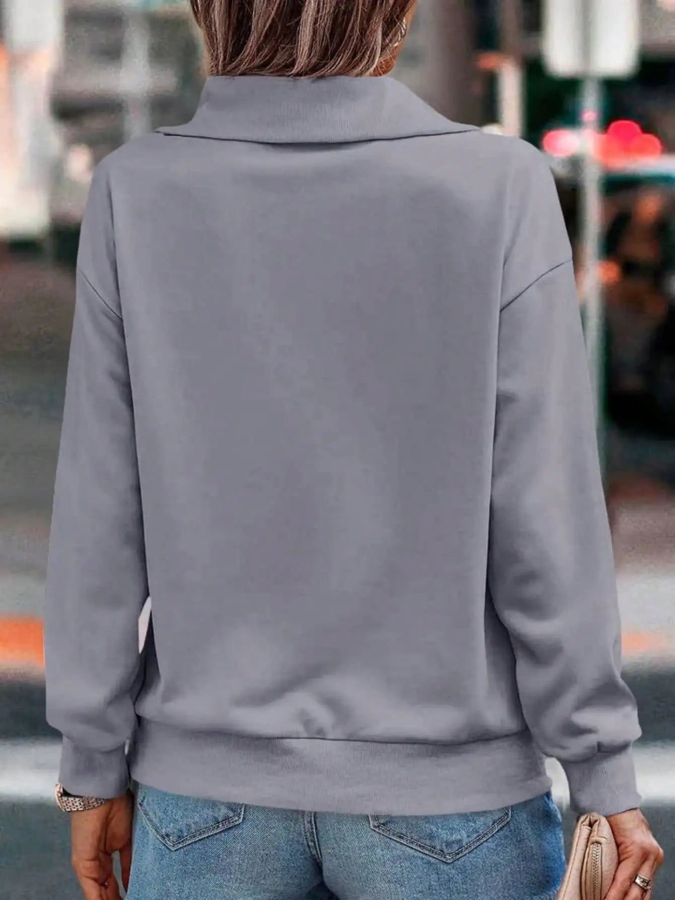 Y2K Aesthetic High Stretch Turtleneck Zipper Sweatshirt Oversized Pullover Winter Fleece Lined Gothic Streetwear Top122 sweaters