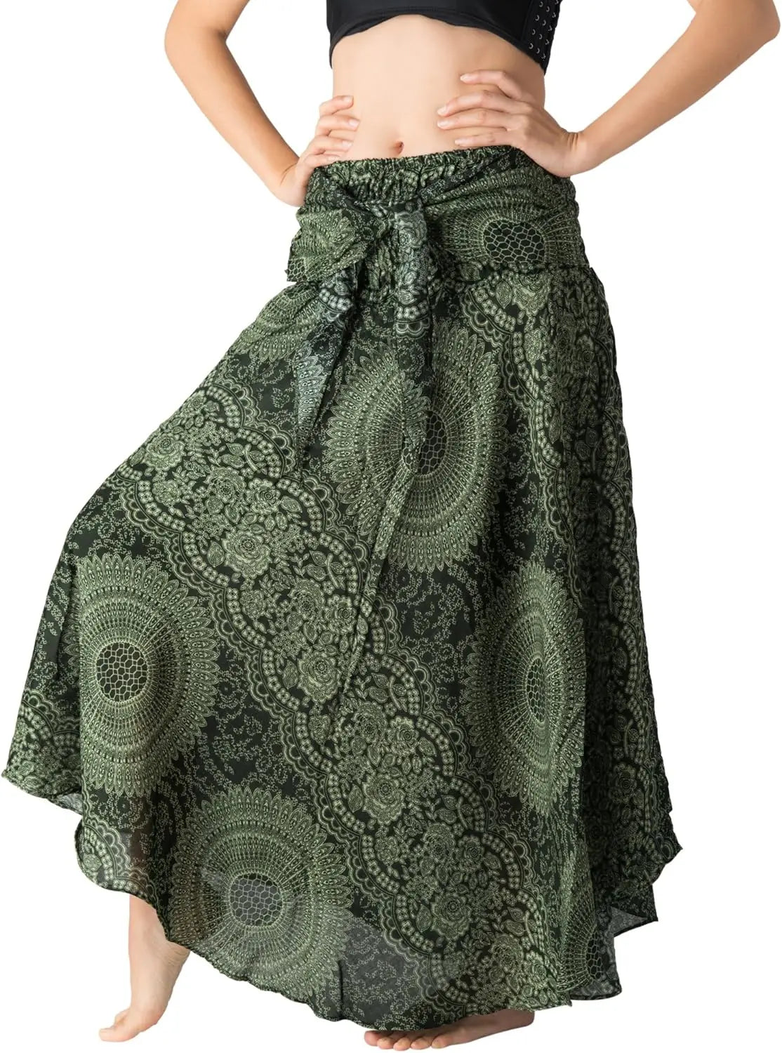 Long Skirts for Women Maxi Boho Skirt Floral Print