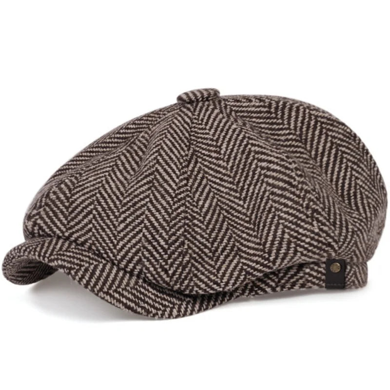 Classic Hat for Men Caps Vintage Retro Tweed Peaky Blinders Beret Hat Flat Peaked Cap Street Hats for Women Men
