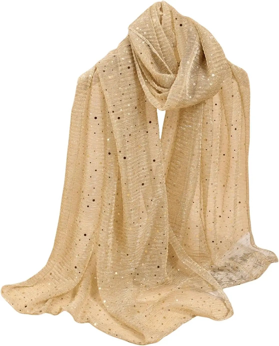 Women's Sequin Bandana Square Scarf Silk Scarves Mesh Shawl and Wrap for Evening Dresses