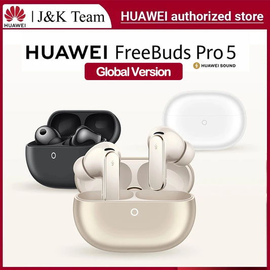 HUAWEI FreeBuds Pro 5 Wireless Earbuds, AI Noise Cancelling, Ultra Immersive Sound, Stable Calls, IP57 Waterproof for Sports